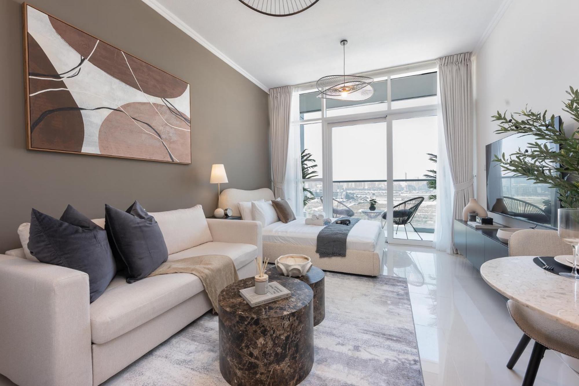 Appartement Spacious 1-bedroom At Carson C In Damac Hills With Peaceful Vibes *