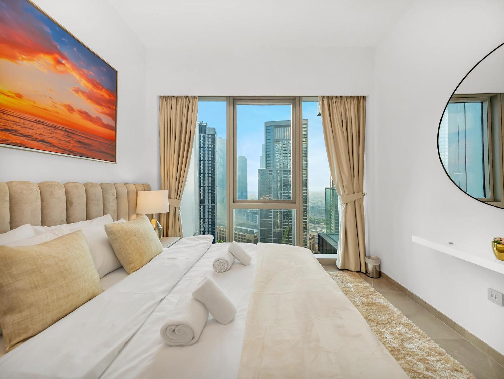 Luxury 1br 5min To Mall Burj Khalifa View From Pool Dubai