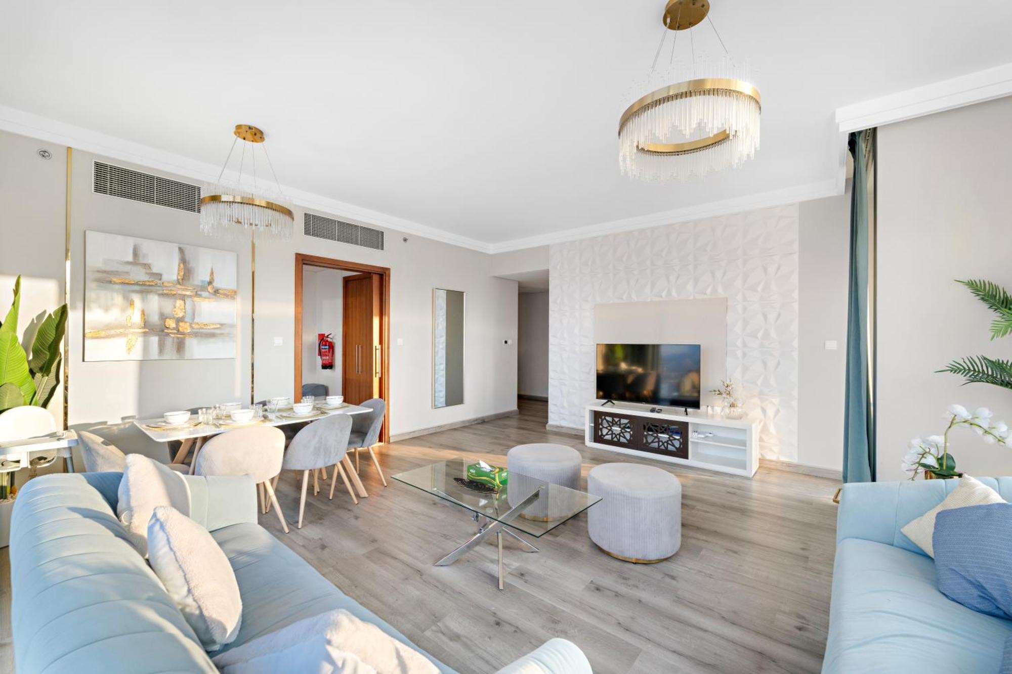 First Class 2br With Full Burj Khalifa And Fountain View * Dubái