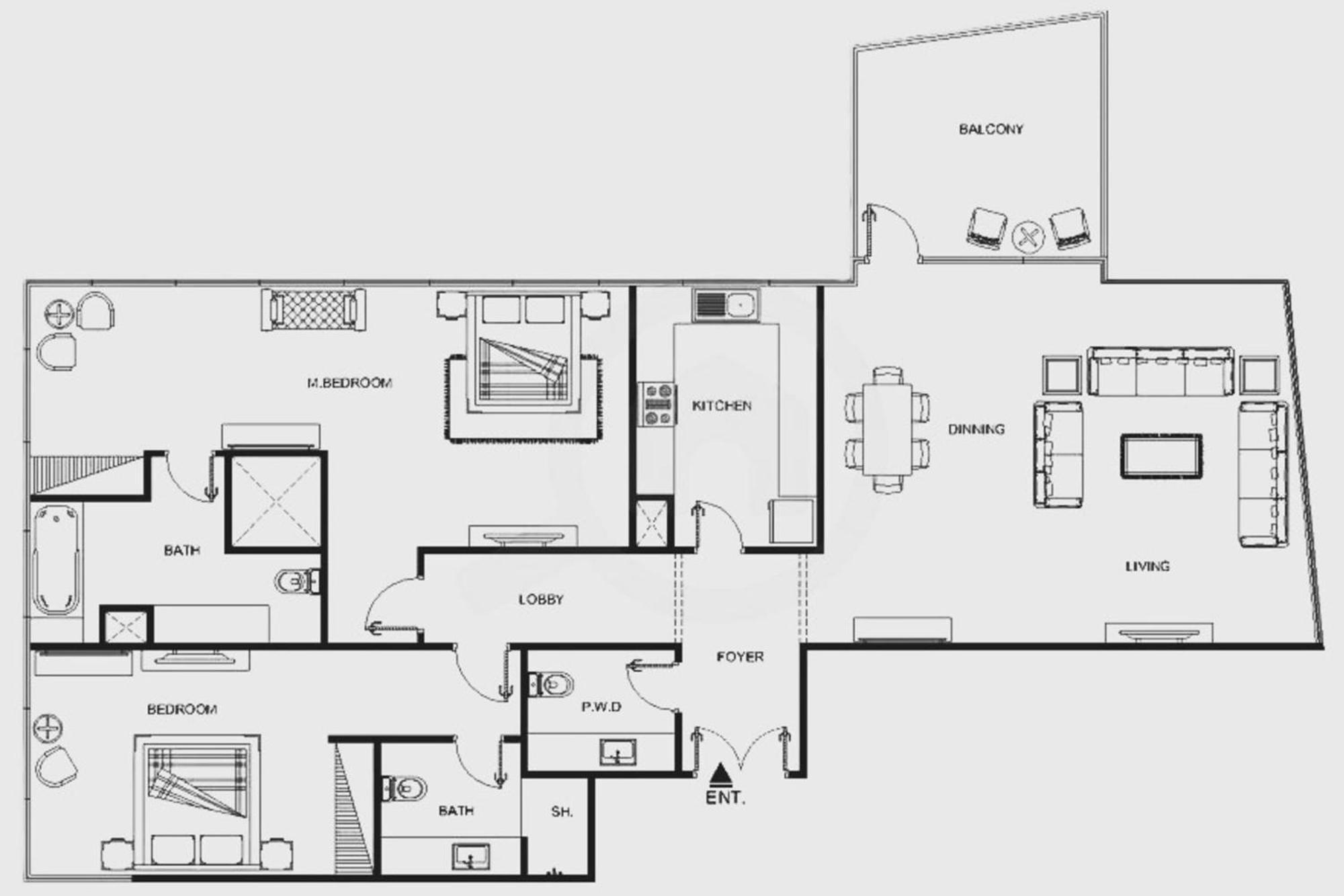 Appartement Beachfront 250 View Private High Floor *