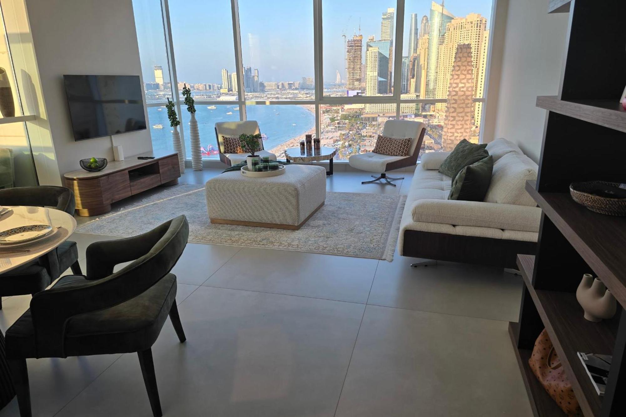 Appartement Beachfront 250 View Private High Floor Dubaï
