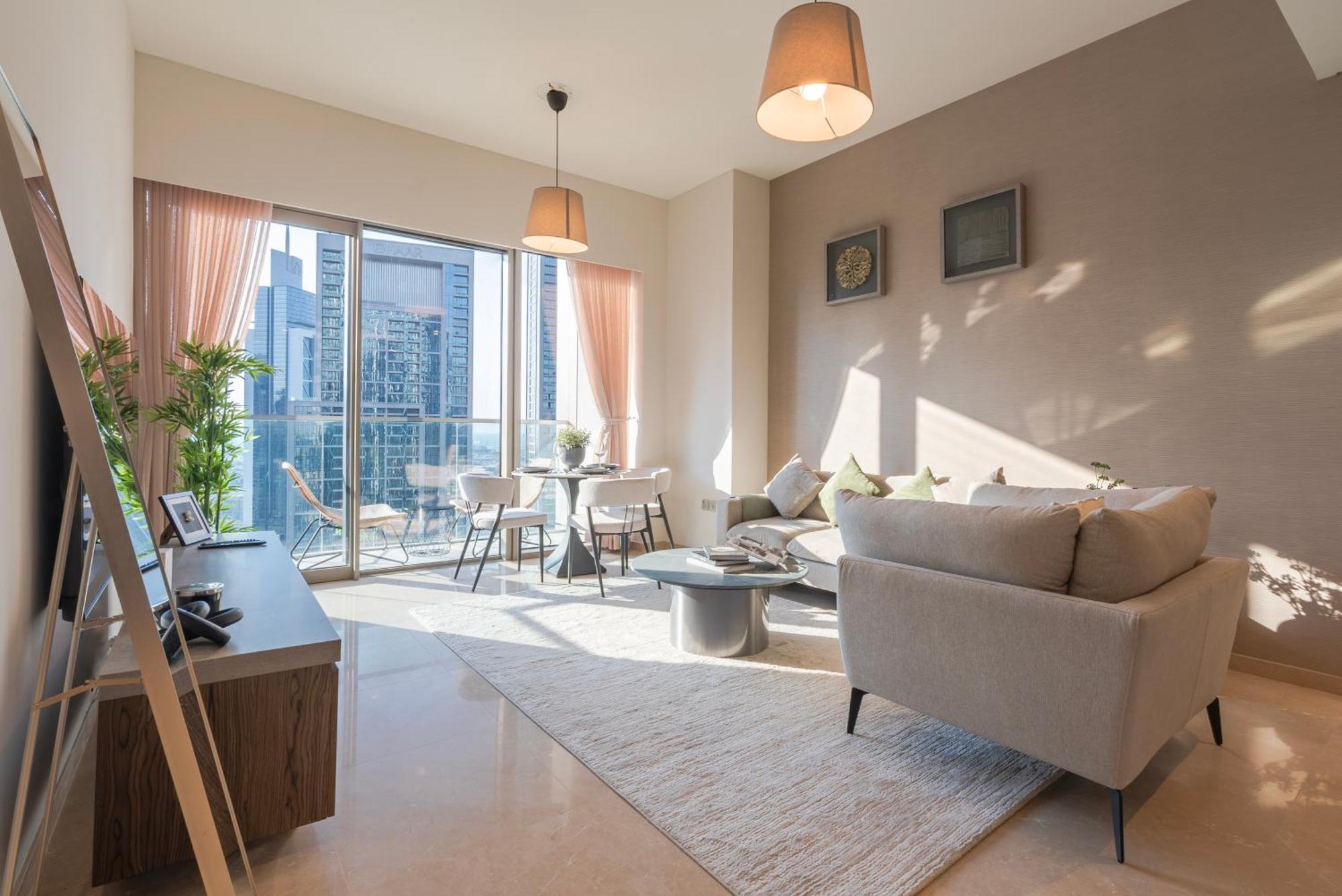 Downtown Luxury - Elegant 1-bedroom - 5 Minutes Walk To Mall Apartament Dubai