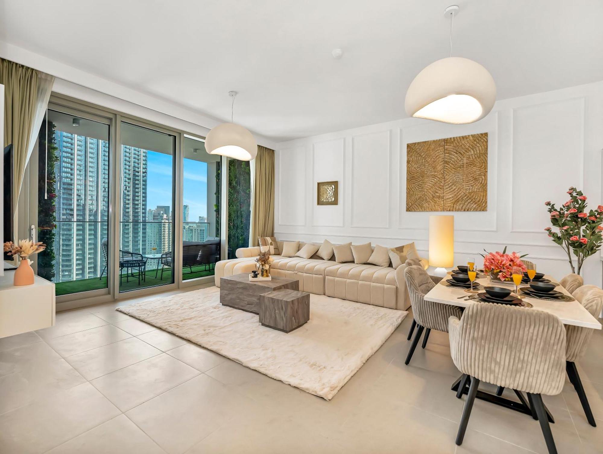 Burj Khalifa Bliss I 4 Bedroom I Burj Khalifa & Fountain Views I Free Gym, Pool, Parking, Wi-fi And Ps5 I By Skyline Serenity Apartament