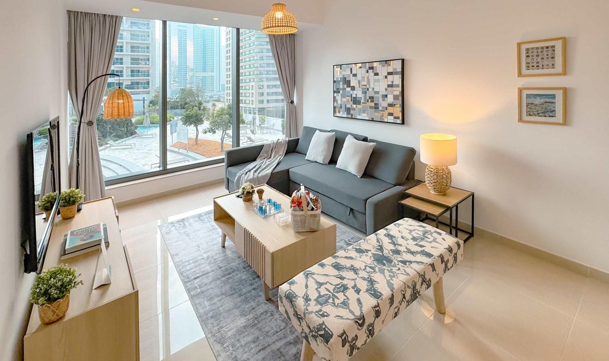 Airstay - 1br - Pool Views - Near Marina Mall - Monthly Offer Available Lägenhet