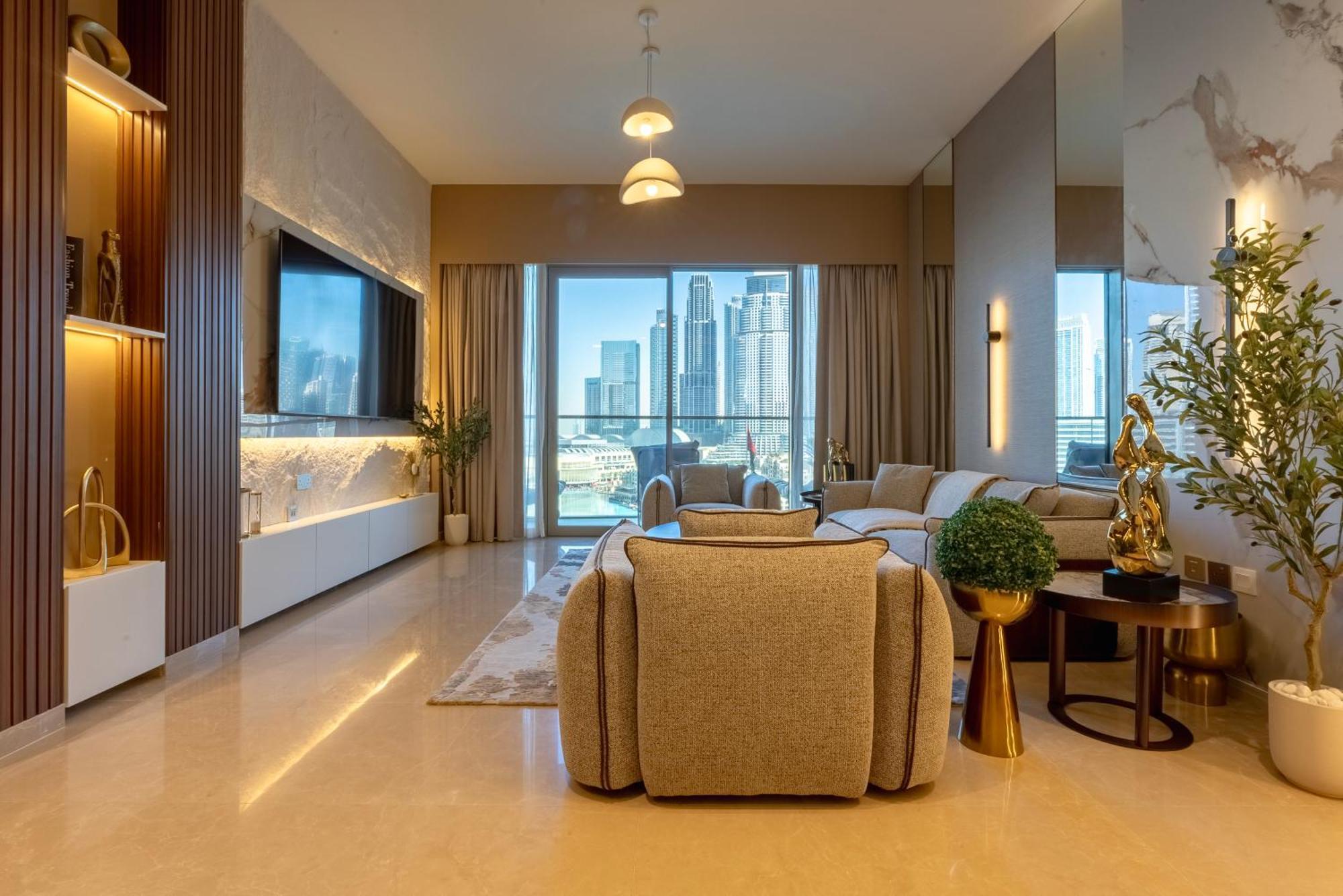 Downtown Luxury - Stunning Burj Khalifa & Fountain Views - 5 Minutes Walk To Mall Appartement Dubaï