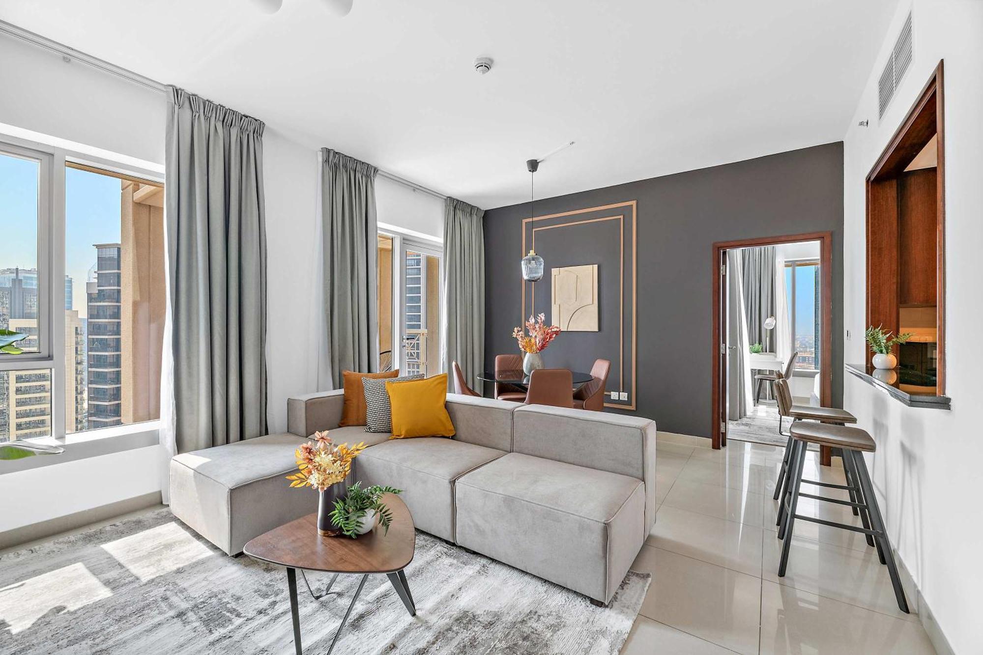 Lägenhet Silkhaus High Floor 1bdr Near Burj Khalifa With Balcony