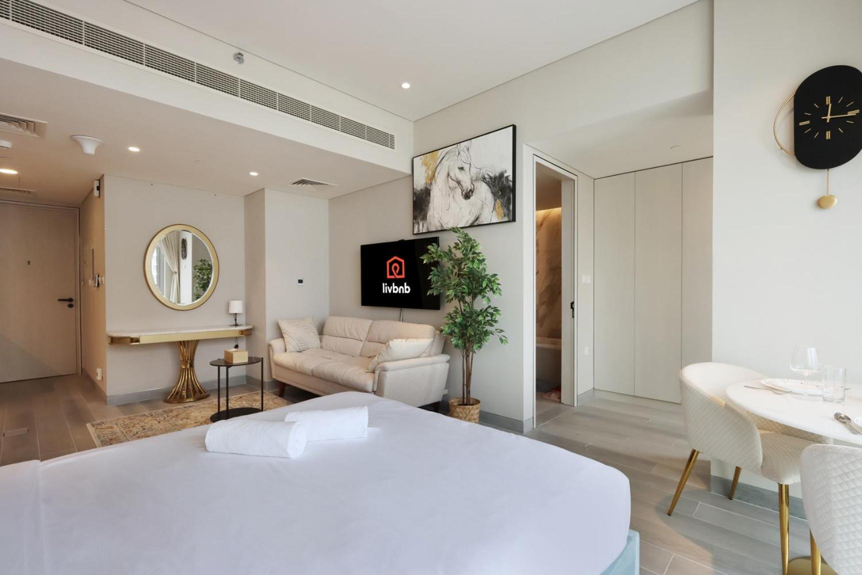 Livbnb - Sea And Marina View, Steps To Marina Walk Appartement Dubai