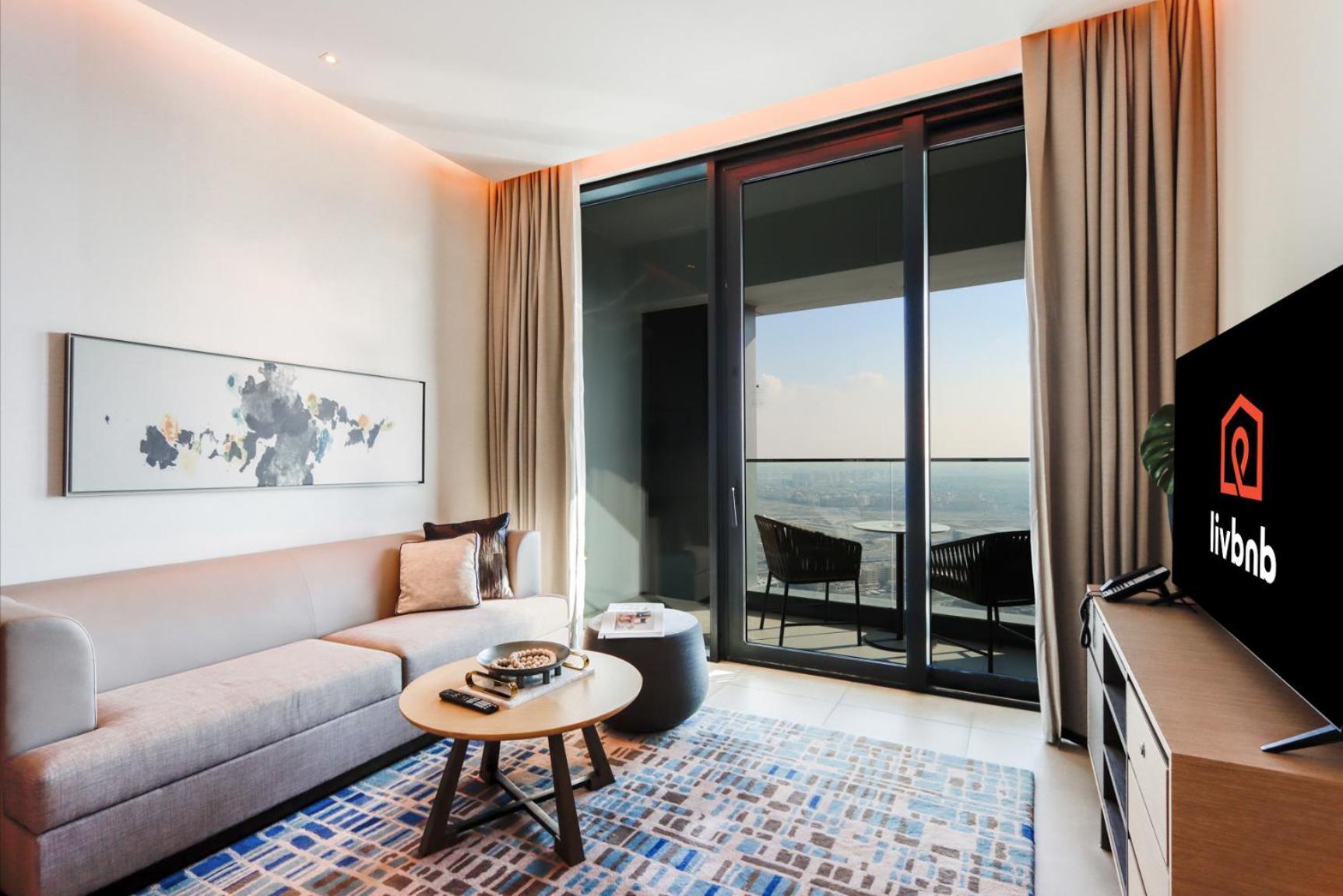 Livbnb - Stunning 1b With Marina View And Access Appartement Dubaï