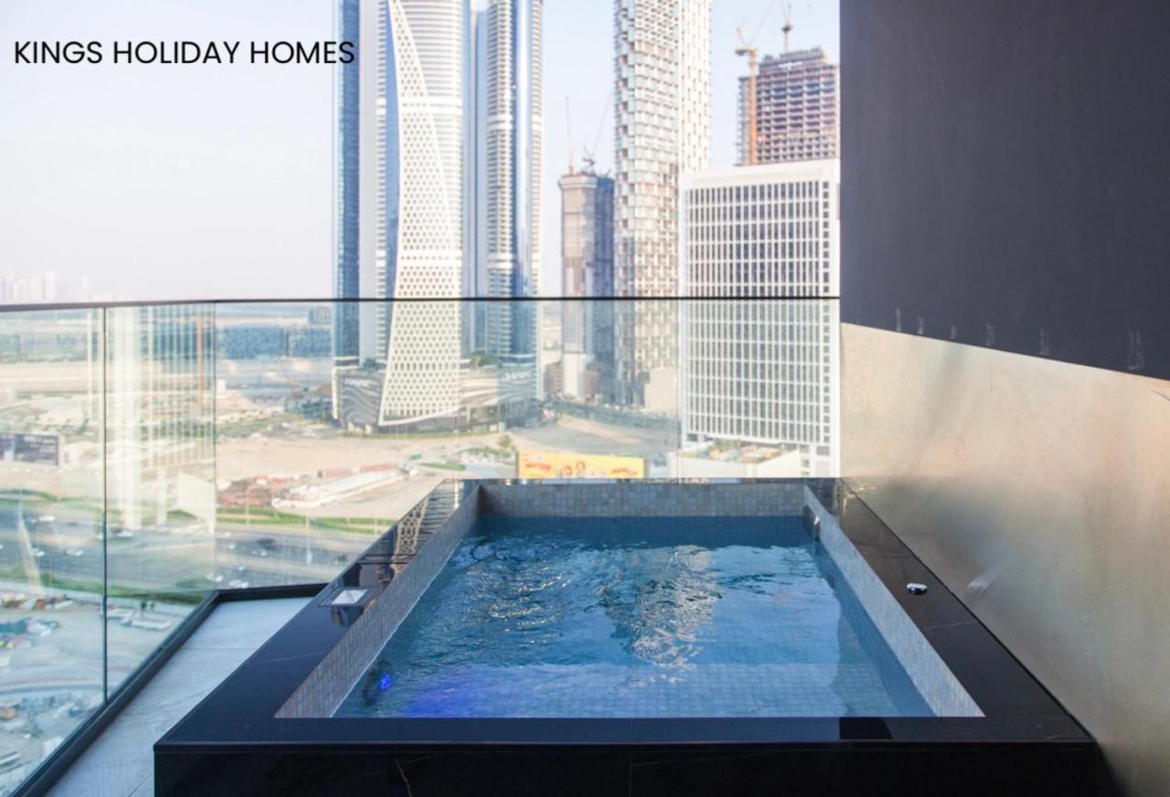 Binghatti Canal With Private Jacuzzi Burj Khalifa View Kings Gasthof *