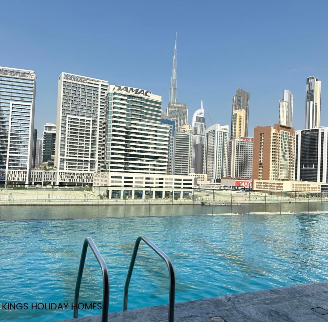 Binghatti Canal With Private Jacuzzi Burj Khalifa View Kings Gasthof *