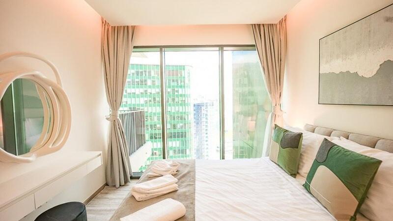 High Floor With Partial Burj Khalifa View Appartement Dubaï