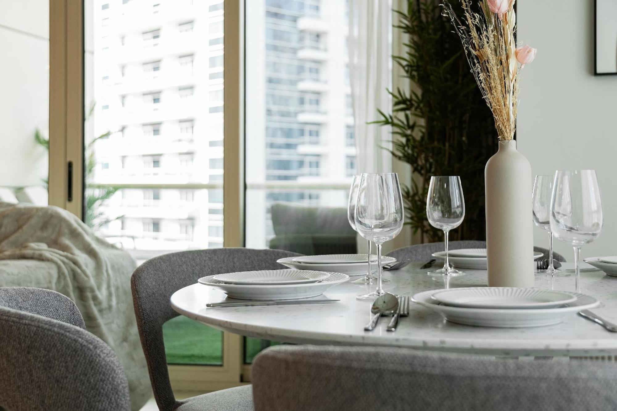 Walk To Jbr - Free Baby Gear - Marina View 2Br With Terrace Appartement Dubaï