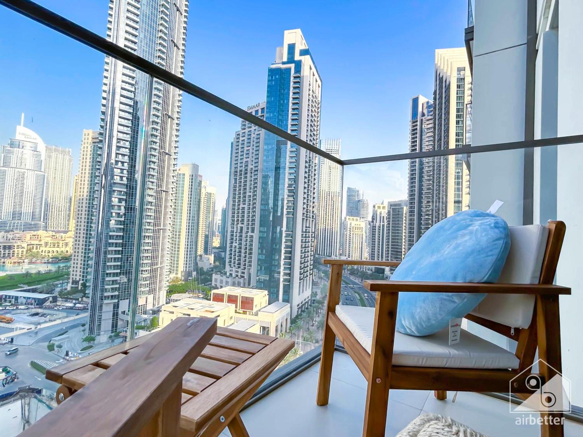 Luxury Burj Crown Downtown Balcony & View Appartamento *